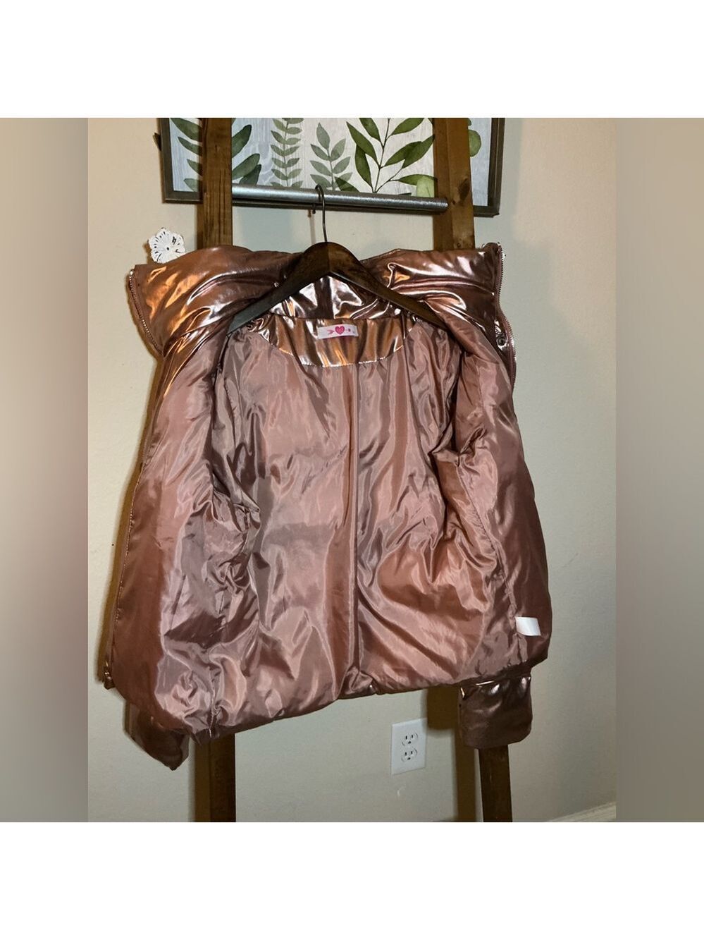 Buddy Love Rose Gold Puffer Jacket Medium - Picture 12 of 12